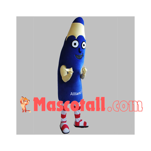 Blue Pencil of Insurance Global Group Mascot Costume