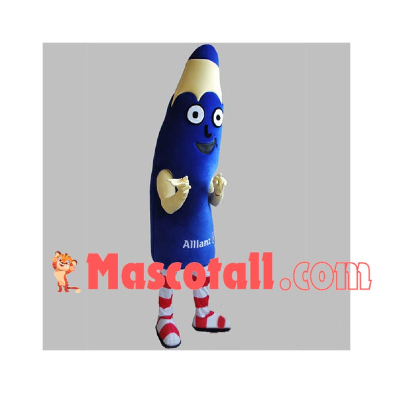Blue Pencil of Insurance Global Group Mascot Costume
