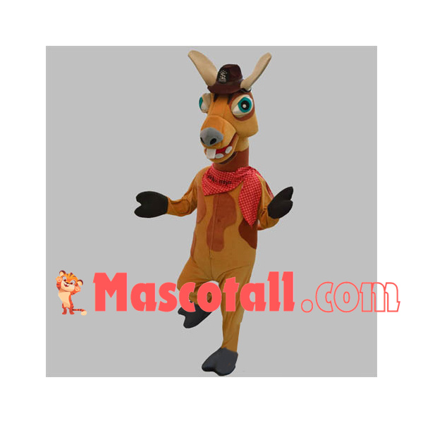 Hilarious Buck Tooth Horse Mascot Costume