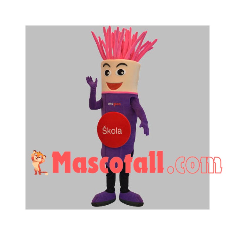 Cartoon Drawing Pencil Mascot Costume for School