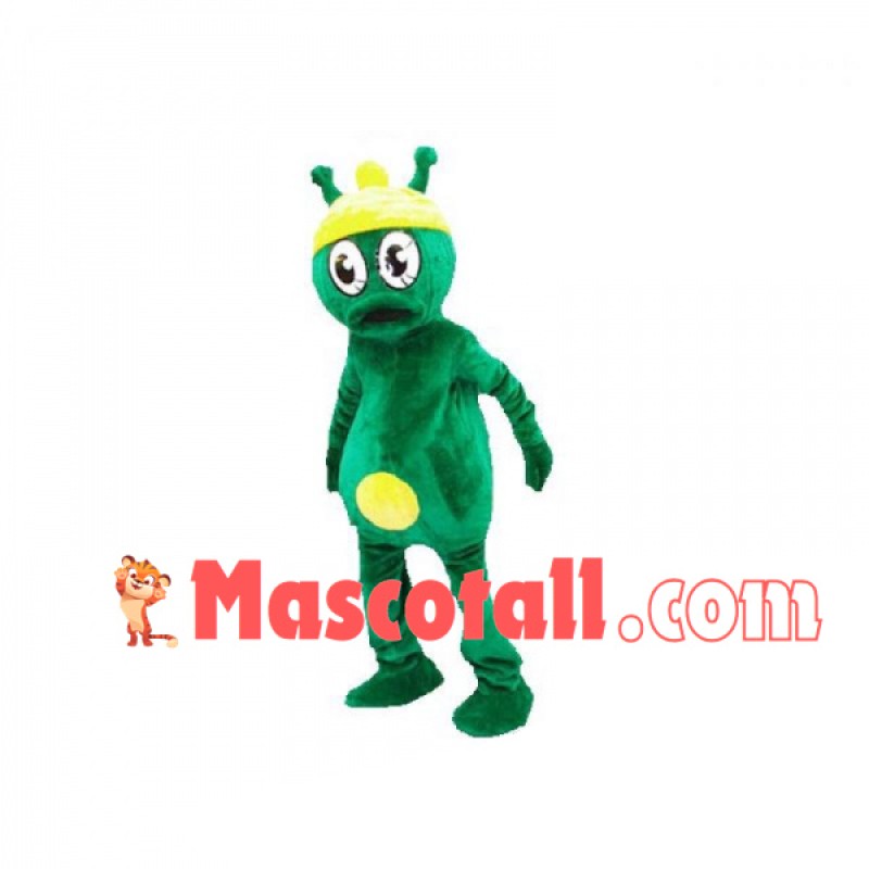 Green Platypus With Short Tentacles Mascot Costume