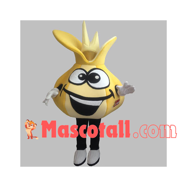 Funny Cartoon Sprouted Garlic Mascot Costume
