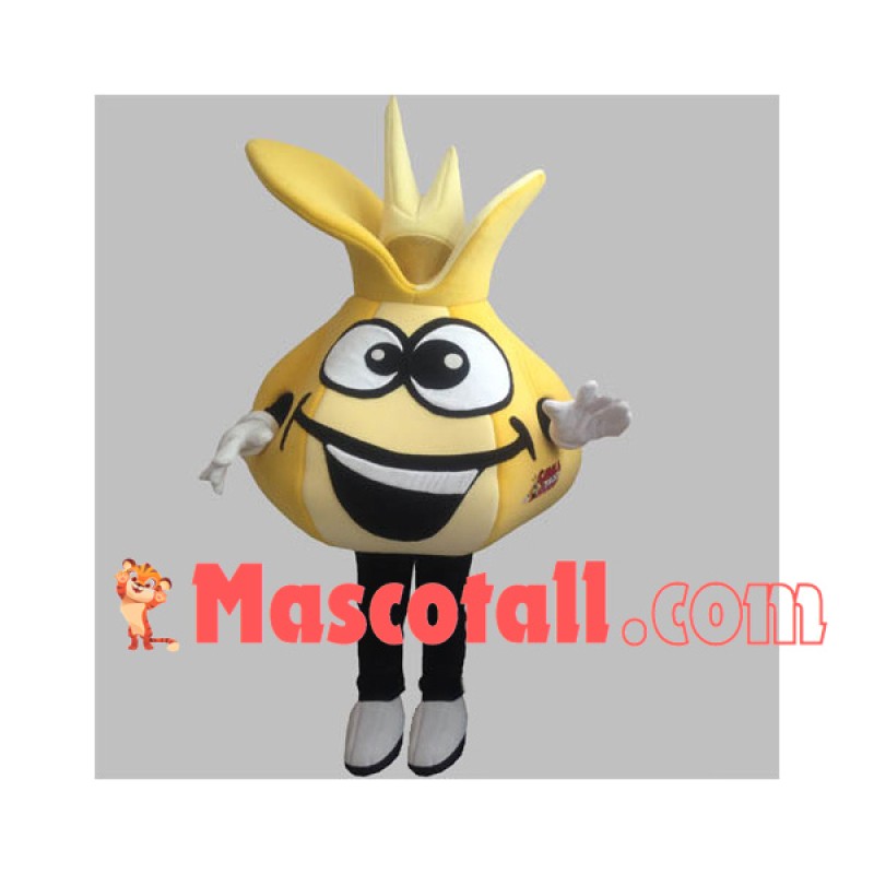 Funny Cartoon Sprouted Garlic Mascot Costume