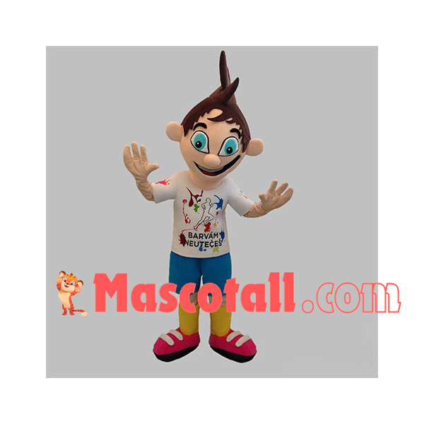 Little Boy Of Creative Studio Mascot Costume