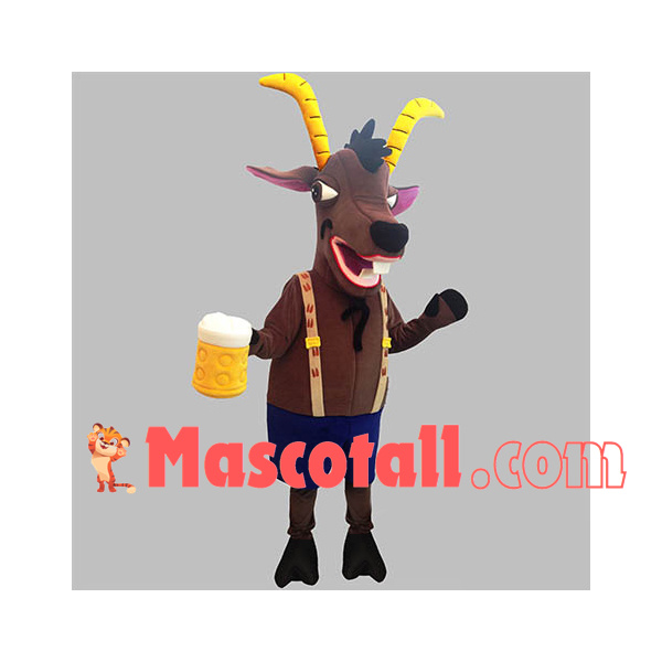 The Gossip Antelope of Beer House Mascot Costume