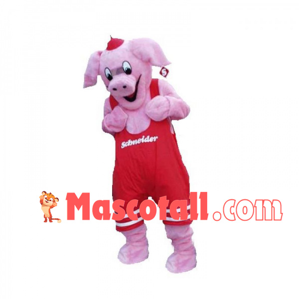 The Secretly Happy Weightlifter Pig Mascot Costume