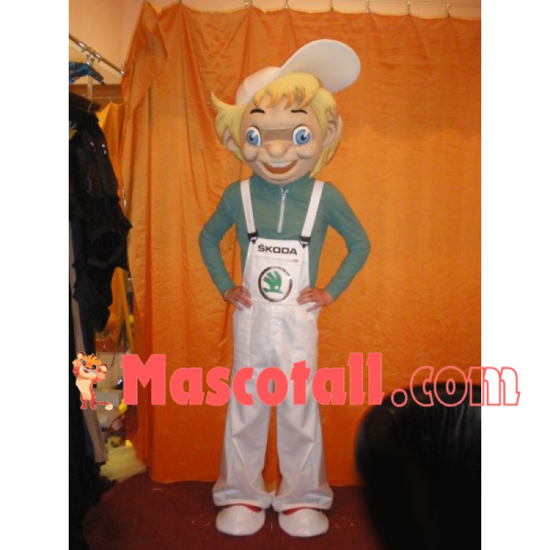 Extroverted Adolescent Blonde Teenager Mascot Costume