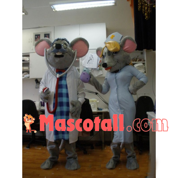 Professional Mouse Doctor of Clinic Mascot Costume