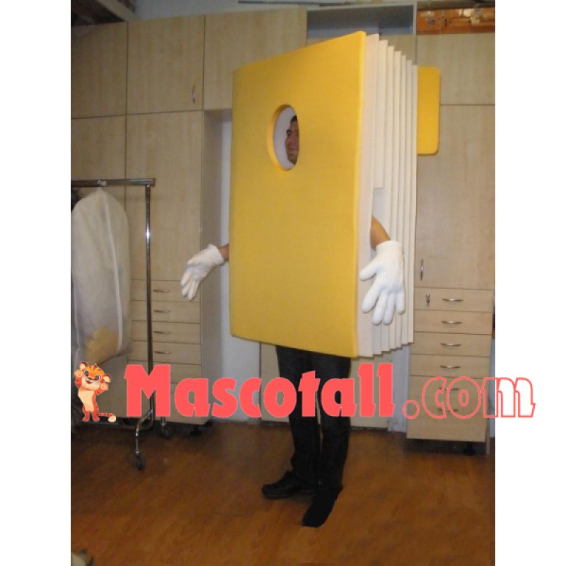 Yellow Hard-shell Memo Pad Mascot Costume
