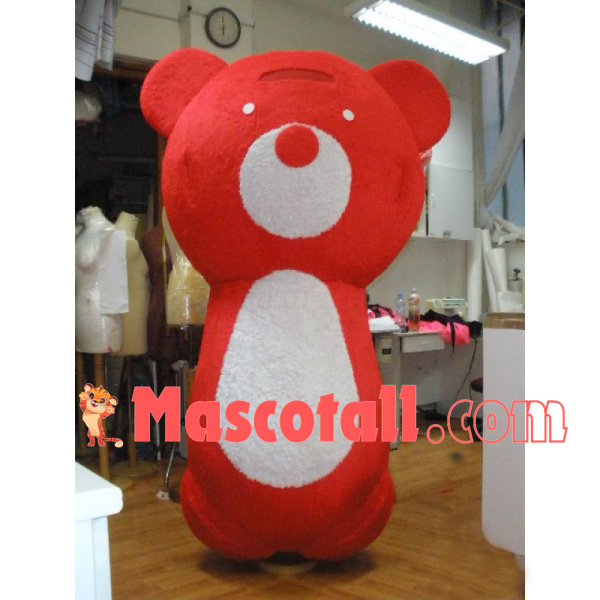 Lightweight The Red & White Baby Bear Mascot Costume