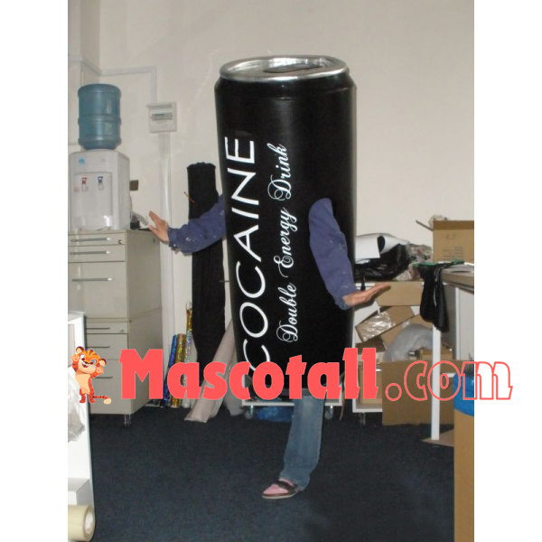 Can of Cocaine Energy Drink Mascot Costume