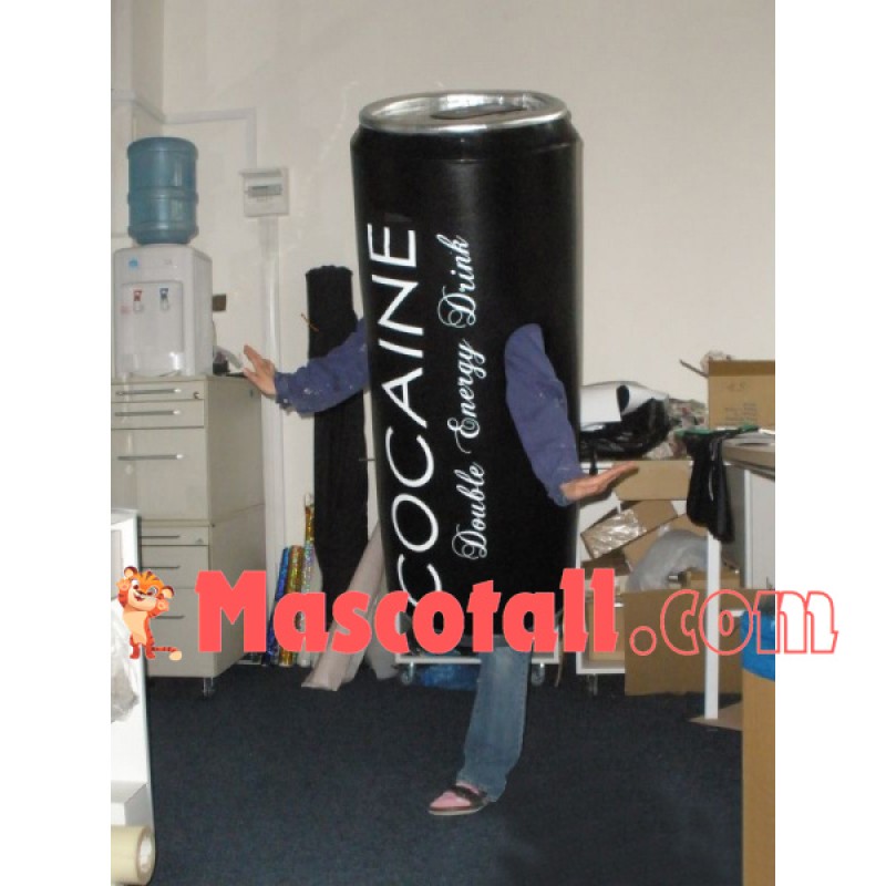 Can of Cocaine Energy Drink Mascot Costume