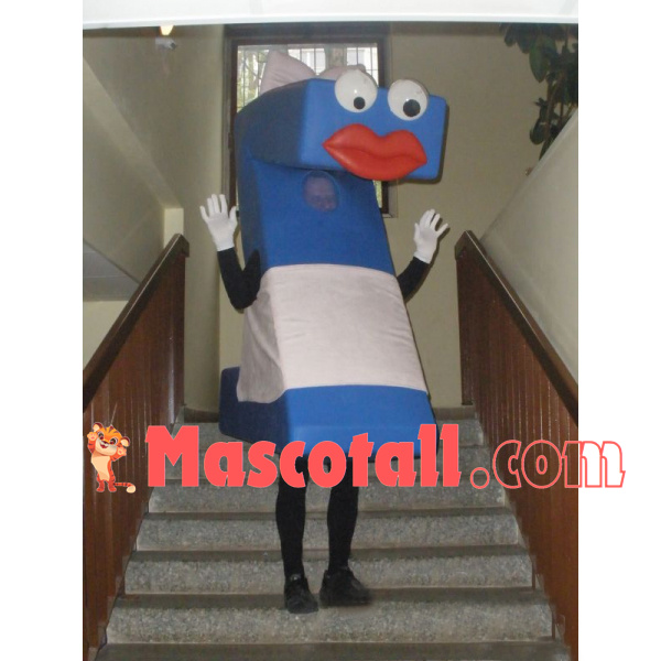 Funny Z-shaped Red Lips Doll Mascot Costume