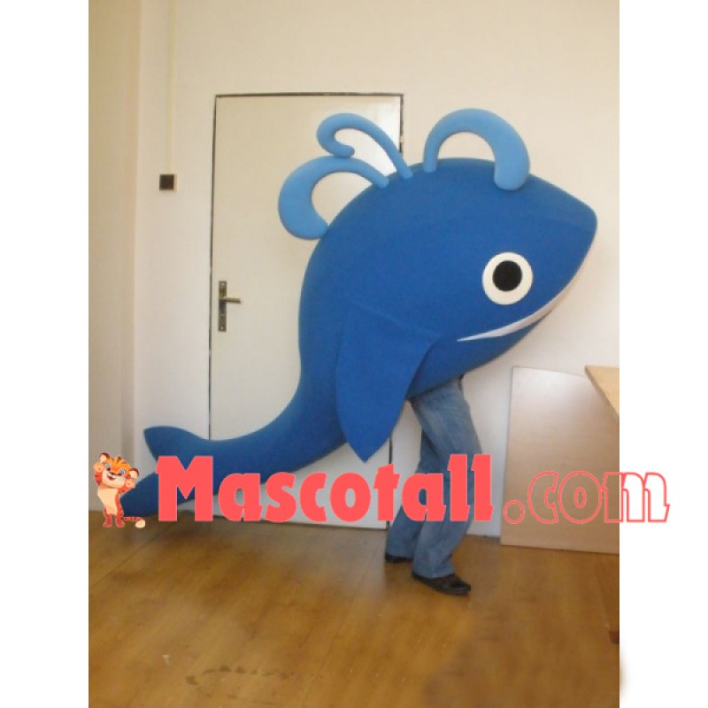 Blue Whale Squirting Water Mascot Costume