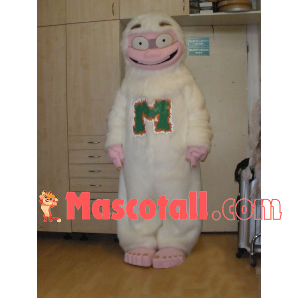 The Awkwardly Smiling Long-haired Ape Mascot Costume
