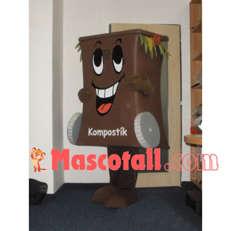 Compound Roller Trash Can Mascot Costume