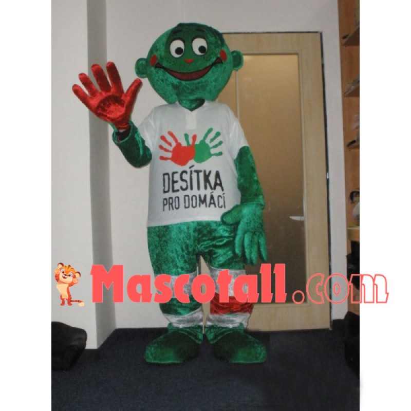 The Green Splendid Doll of Project Hope Mascot Costume