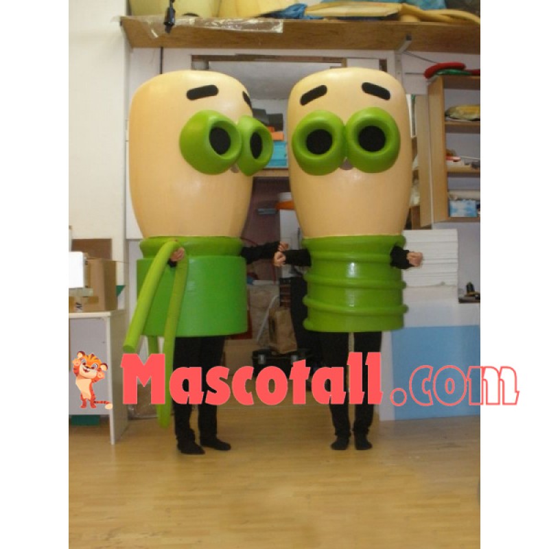 Cartoon Wooden Handle With Rotating Top Mascot Costume