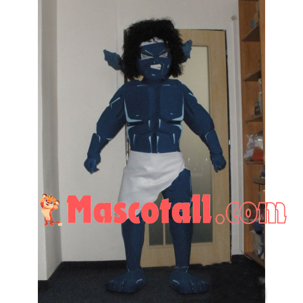 Topless Hideous Muscular Alien Mascot Costume
