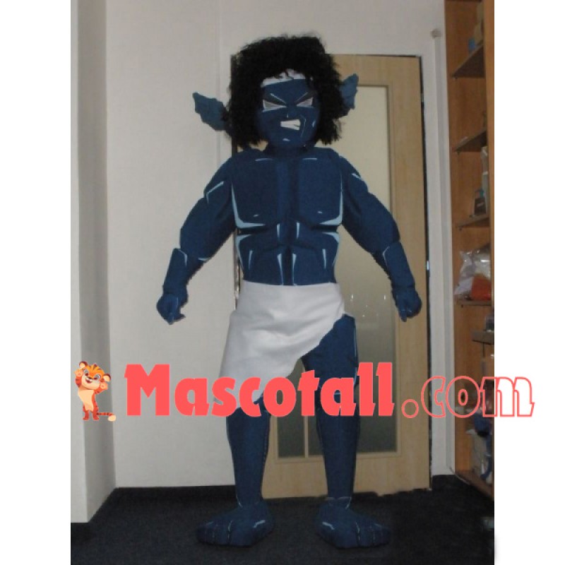 Topless Hideous Muscular Alien Mascot Costume