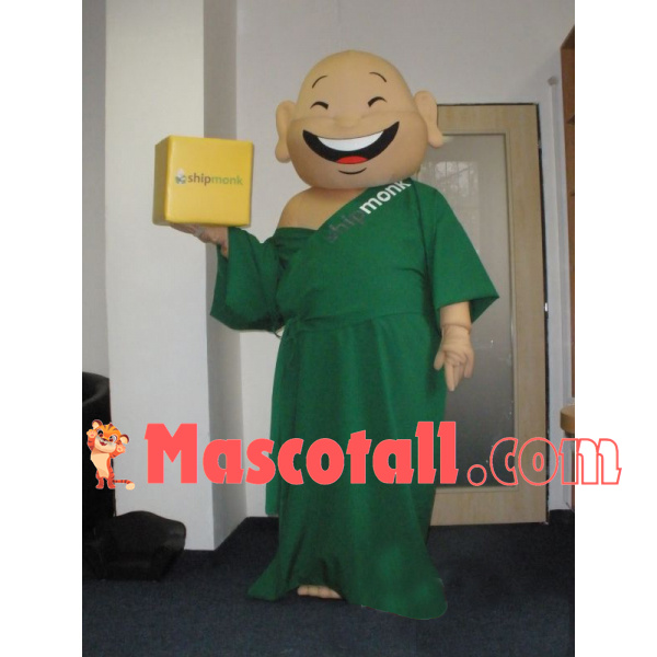 Buyer Green Robe Monk Mascot Costume