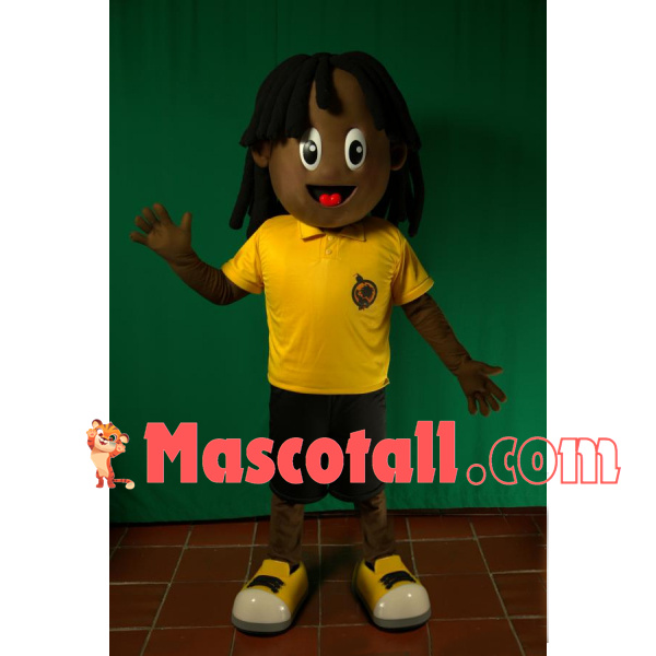 Excellent Student Black Little Girl Mascot Costume