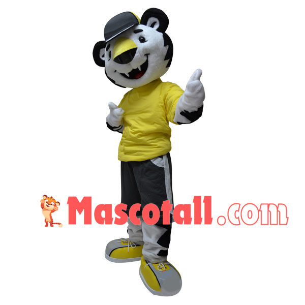 Delightful Tiger In The Sports Outfit Mascot Costume