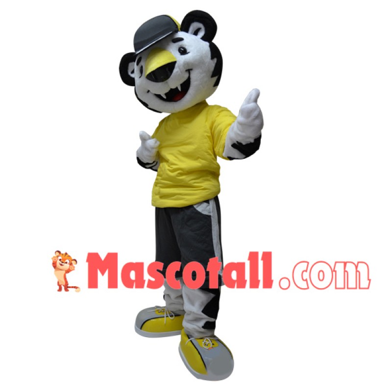 Delightful Tiger In The Sports Outfit Mascot Costume