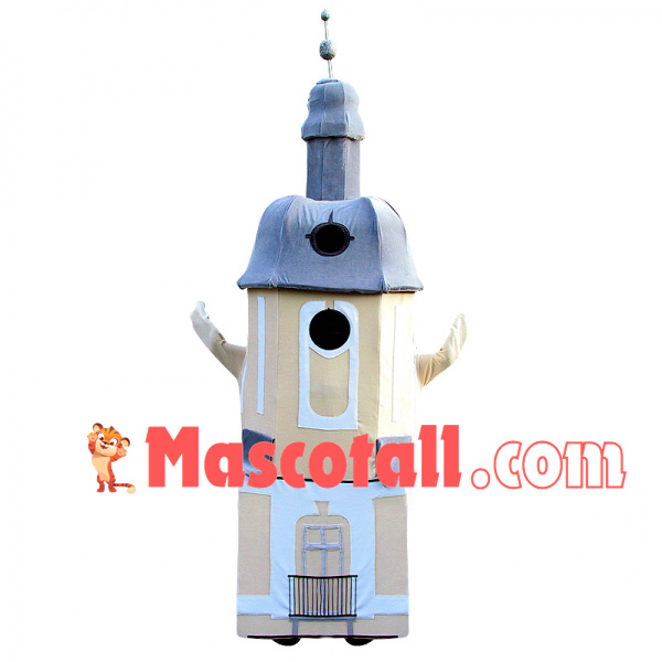 Blocked Stately Castle Mascot Costume