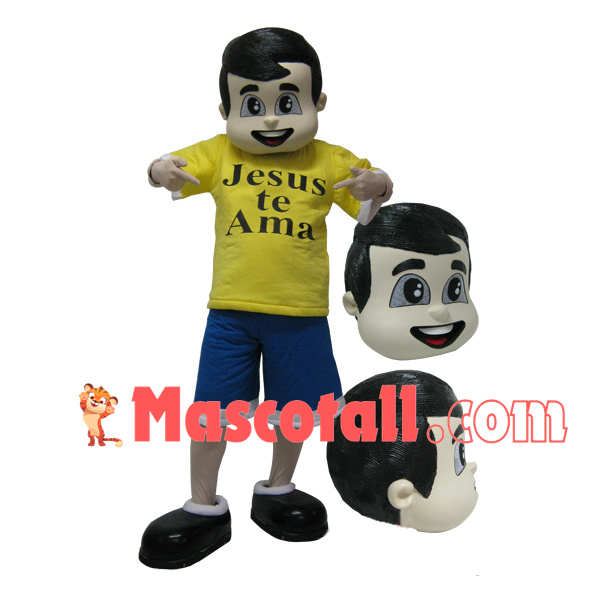 Church Faith Boy Mascot Costume