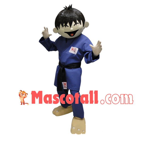 Skillful Aikido Boy Mascot Costume