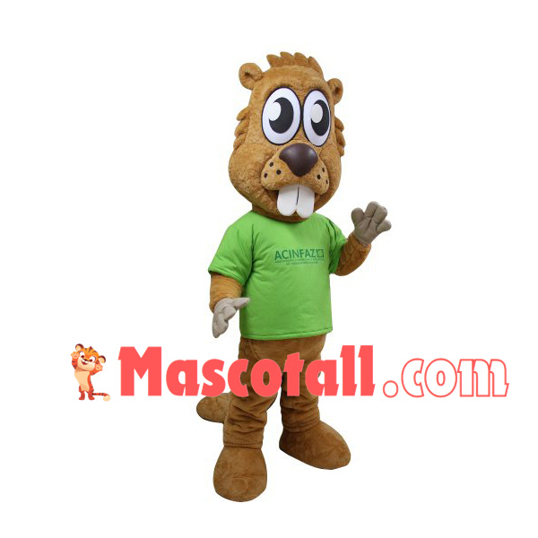 Little Chipmunk With Big Eyes Mascot Costume