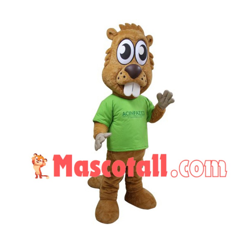 Little Chipmunk With Big Eyes Mascot Costume