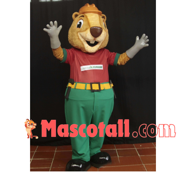Manager Engineer Squirrel Mascot Costume