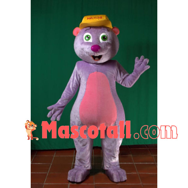 Violet Squirrel On Display Mascot Costume