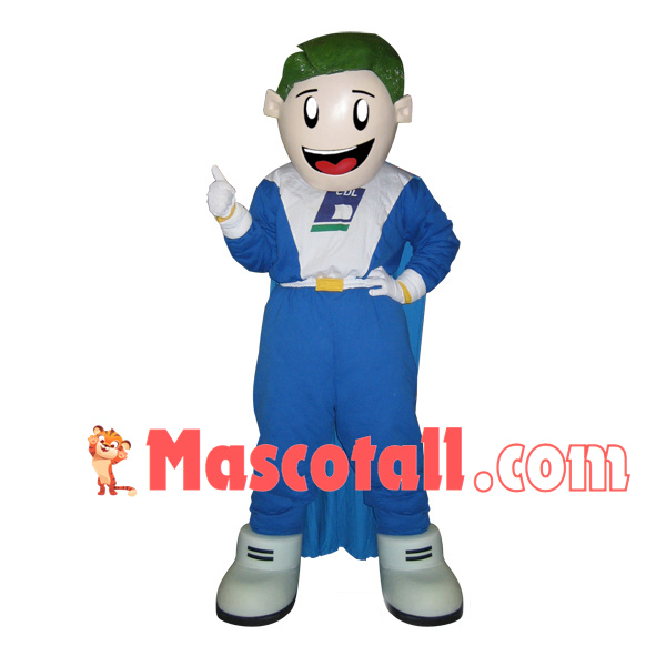 Green Hair Centrifugal Pump Guard Doll Mascot Costume