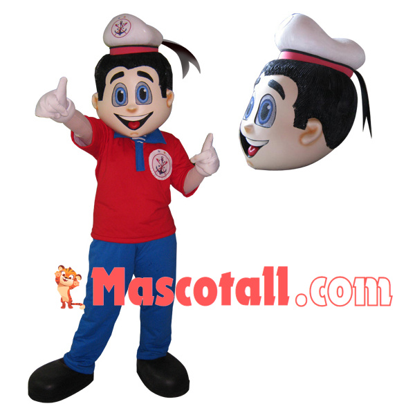 Optimistic Crew In Uniform Mascot Costume