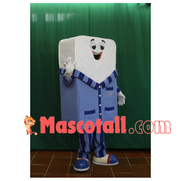 Comfortable Mattress Wrapped In pajama Mascot Costume