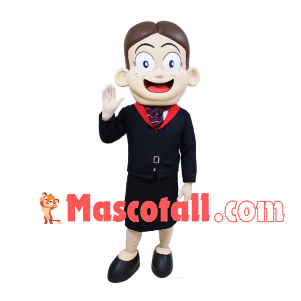 Kind The Short Hair Crew Chief Mascot Costume