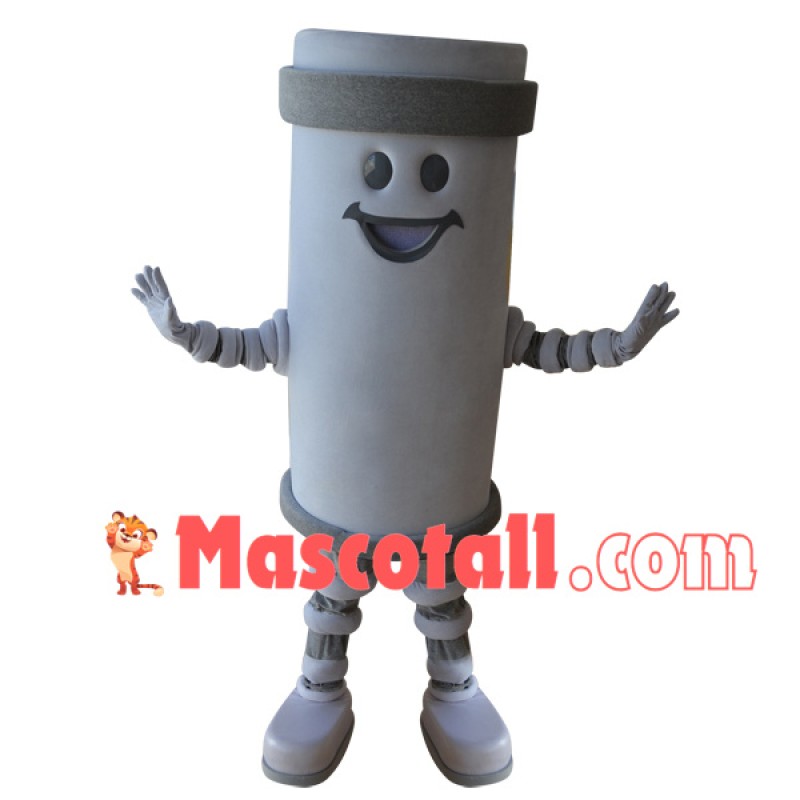 Large-capacity White Vacuum Flask Mascot Costume