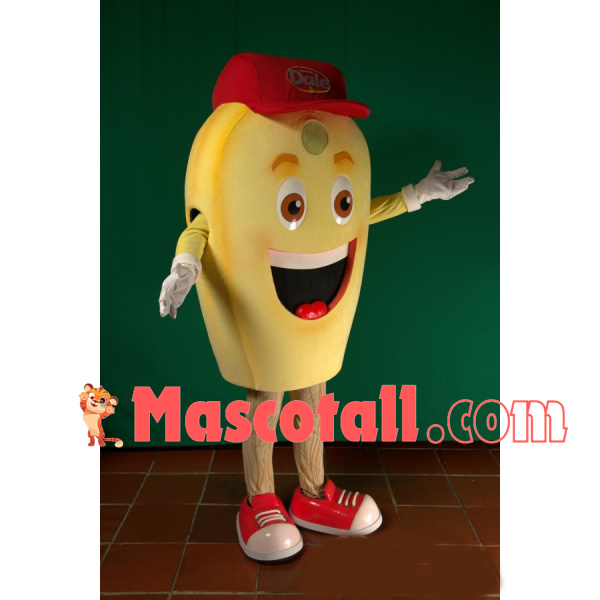 Yellow Capacitor of Electronic Component Mascot Costume
