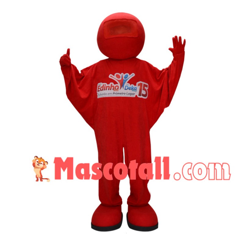 Red Flying Doll Mascot Costume for Anniversary