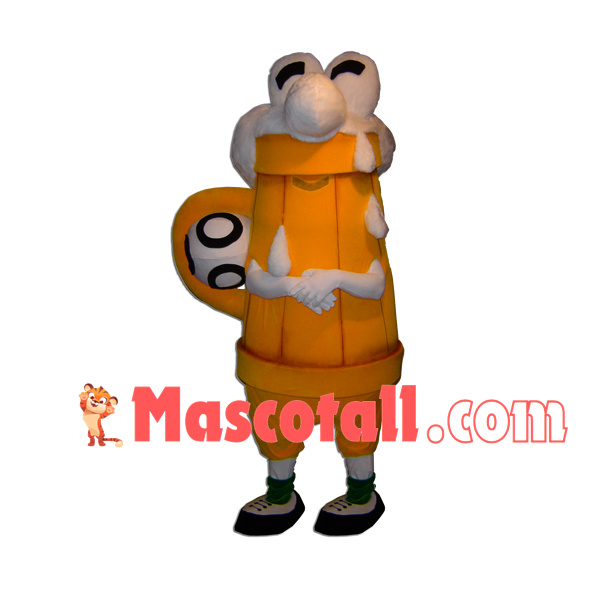 Overflowing Wooden Beer Mug Mascot Costume