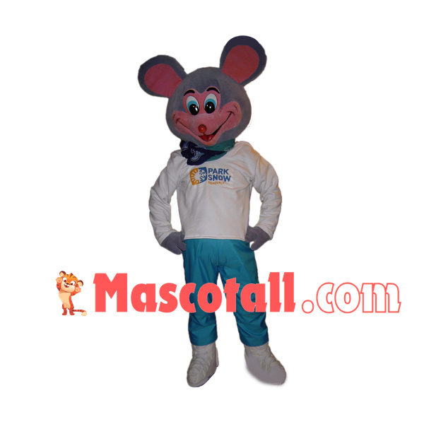 Security Guard Mouse of Ski Resort Mascot Costume