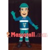Friendly Professional Dredge Worker Mascot Costume