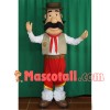 Kind Tavernkeeper In Lace Pants Mascot Costume