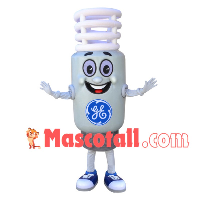 Threaded Energy-saving Bulb Mascot Costume