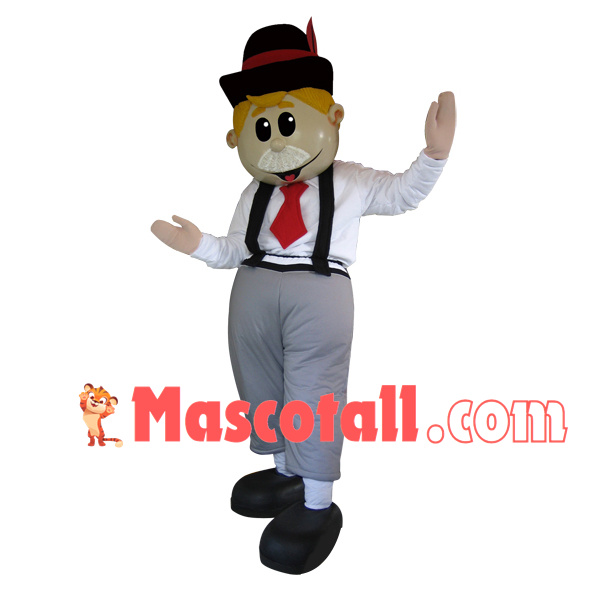 Perfectly Performing Old Theater Actor Mascot Costume