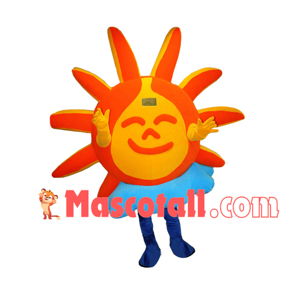 The Sun Above Clouds Cartoon Mascot Costume