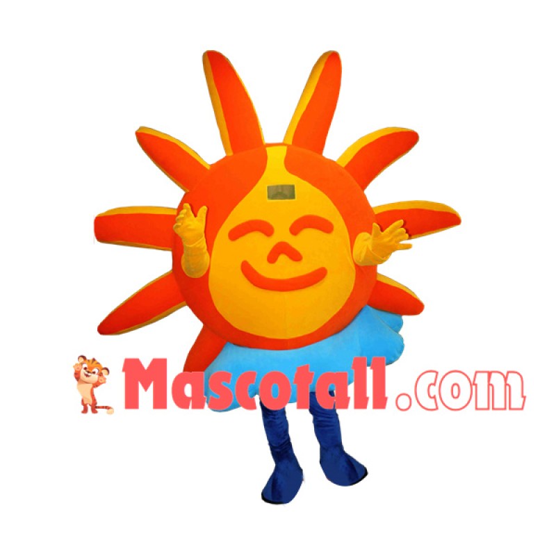 The Sun Above Clouds Cartoon Mascot Costume